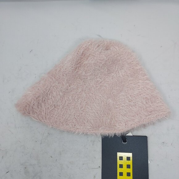 Moncler 1 Genius JW Anderson Pink Furry Logo Winter Bucket Hat - Picture 4 of 6